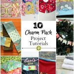 10 Charm Pack Project Tutorials. Great easy crafts that you can make with 5 inch squares of fabric. - gardenmatter.com