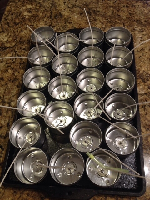 candle tins for bayberry candles