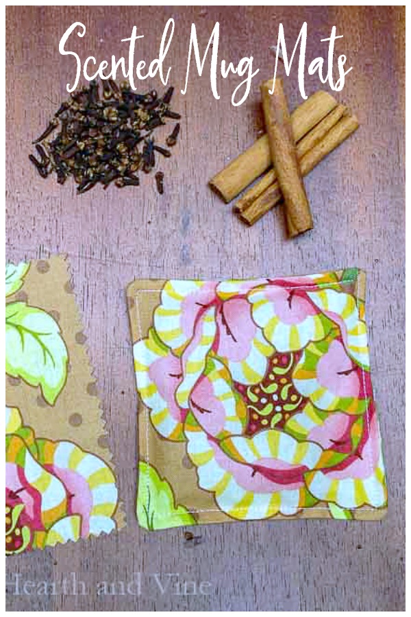 Scented mug mats and spices