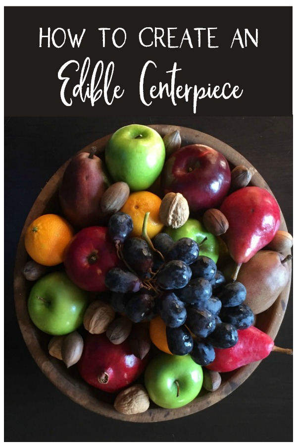 Fruit and nut edible centerpiece