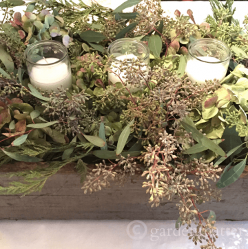 Hydrangea & Eucalyptus Centerpiece