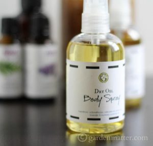Learn how to make body oil that's great for dry skin and after tanning with essential oils.