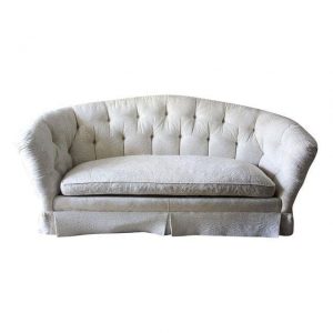 Baker Furniture Hollywood Regency Tufted Sofa