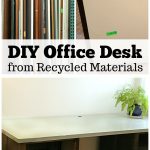 DIY office desk from the salvage station