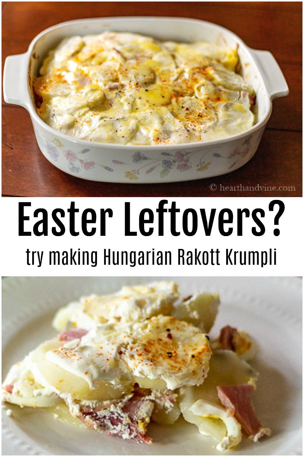 Leftover Egg, Ham and Potato Casserole Hungarian Rakott Krumpli