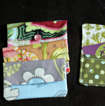 Fabric card holders