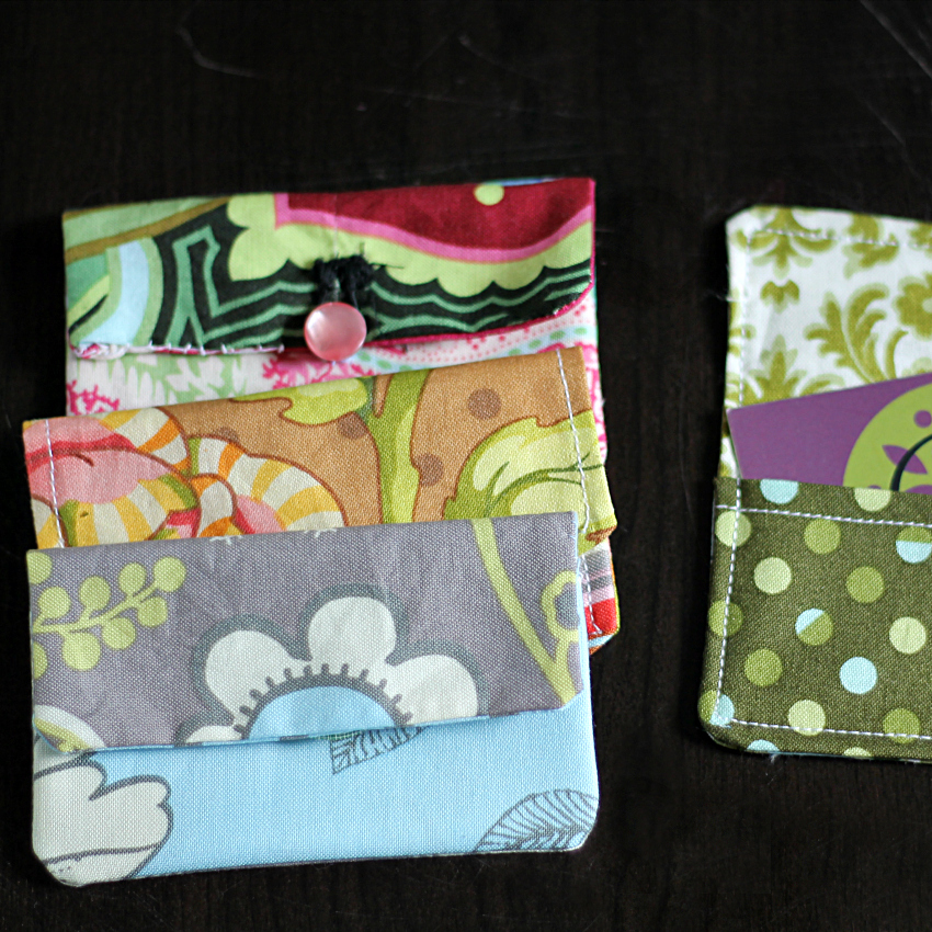 Fabric card holders