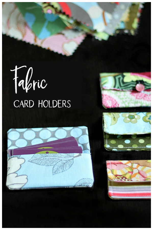 Fabric card holder and fabric