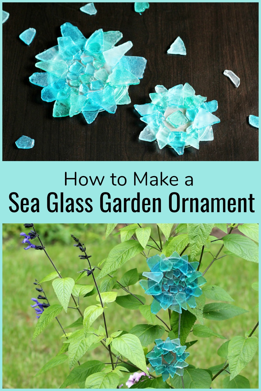 Sea Glass Garden Ornament Adds A Little Sparkle To The Garden