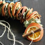 Dried orange garland