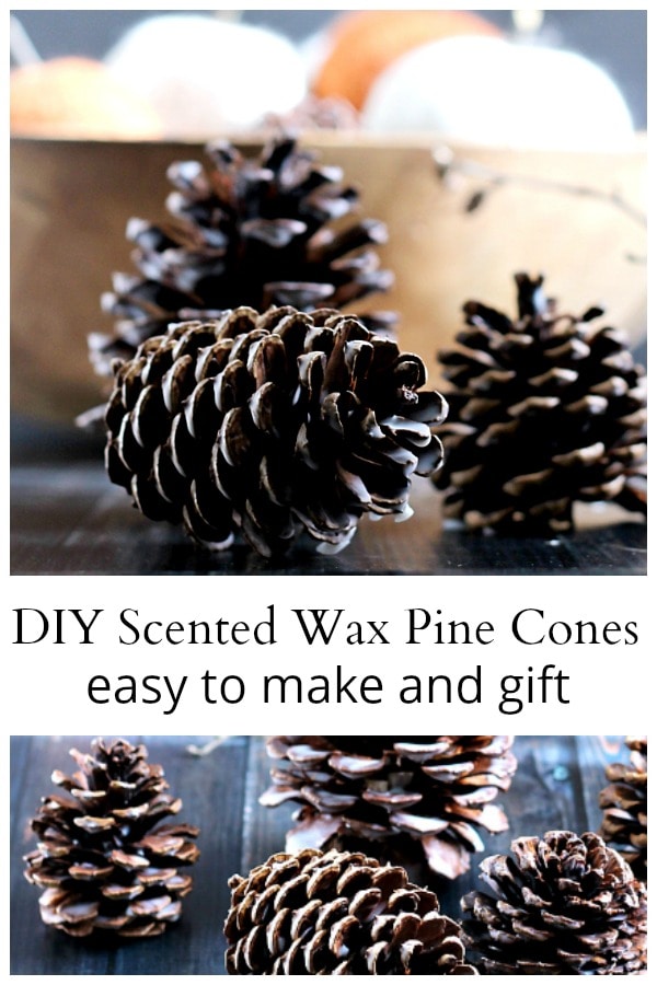 DIY Scented Wax Pine Cones