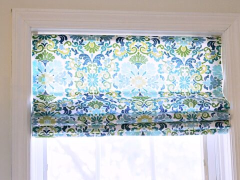 Diy Roman Shades With Mini Blinds