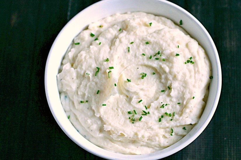 Holiday mashed potatoes, rich and creamy for your special dinner.