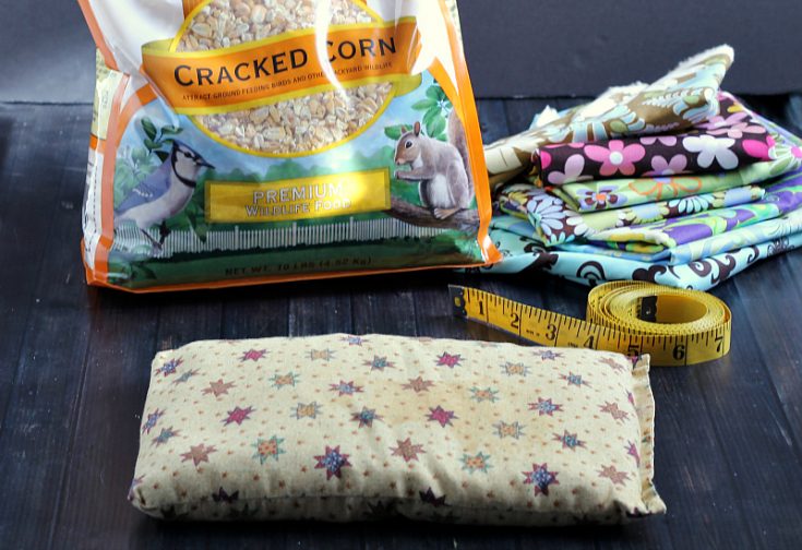 DIY Microwavable Heating Pad with Corn Hearth and Vine