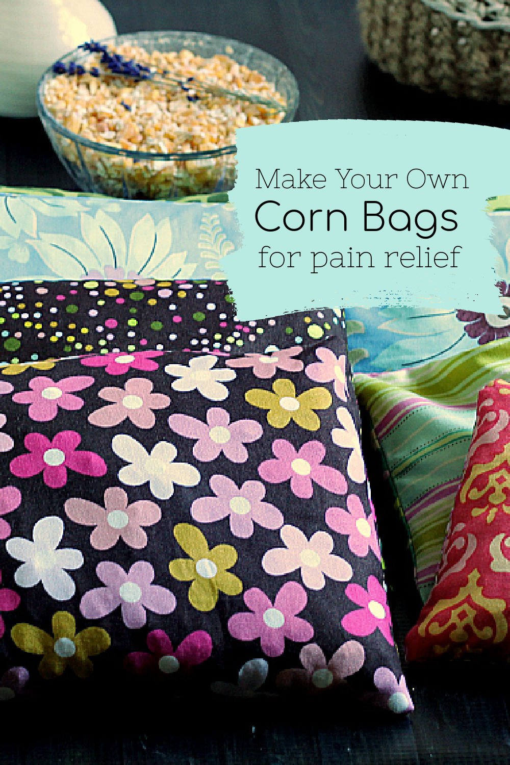Corn Heating Bags Great for Sore Muscle and Aching Back or Neck Pain