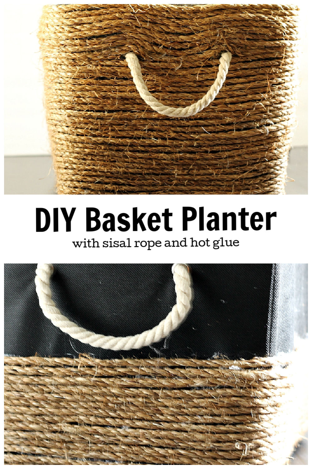 How to Make a Rope Basket Planter with Natural Sisal Rope