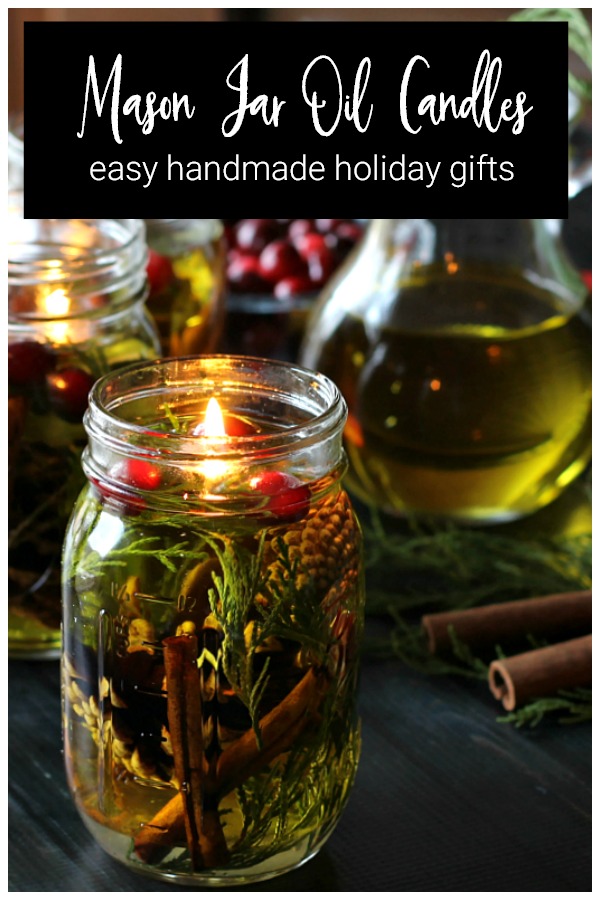 Make A Mason Jar Oil Candle Lamp - Gifts For The Holidays