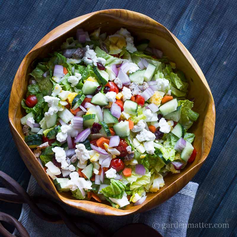 Chopped Salad ~ gardenmatter.com