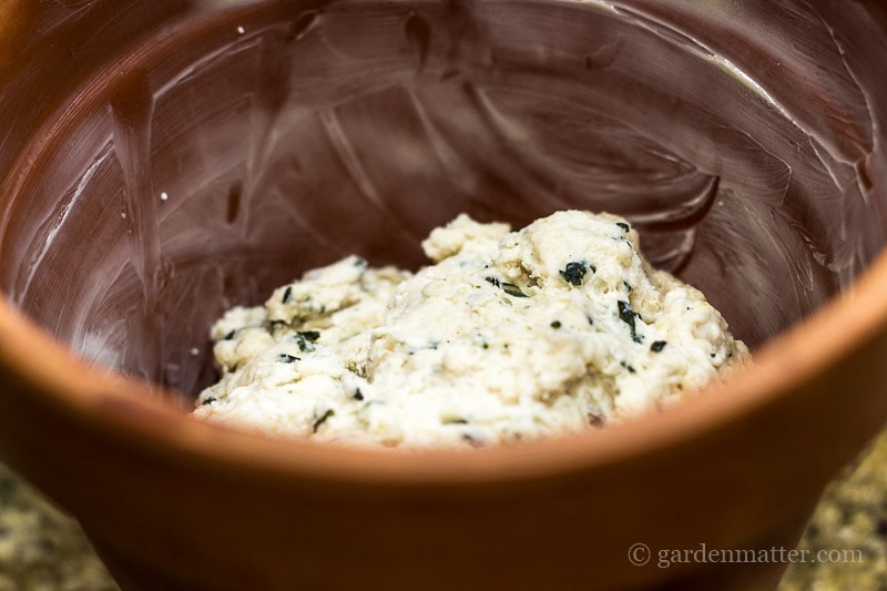 Herb and Veggie Flowerpot Bread