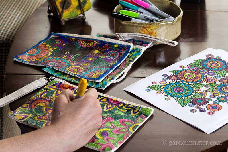 hand coloring bag 