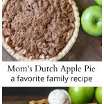 Here's tasty, tart and sweet dutch apple pie recipe that is a family favorite. Serve with a scoop of vanilla ice cream for a delicious dessert.