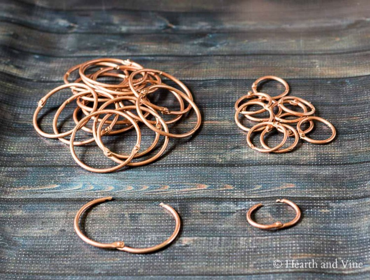 Copper binder rings