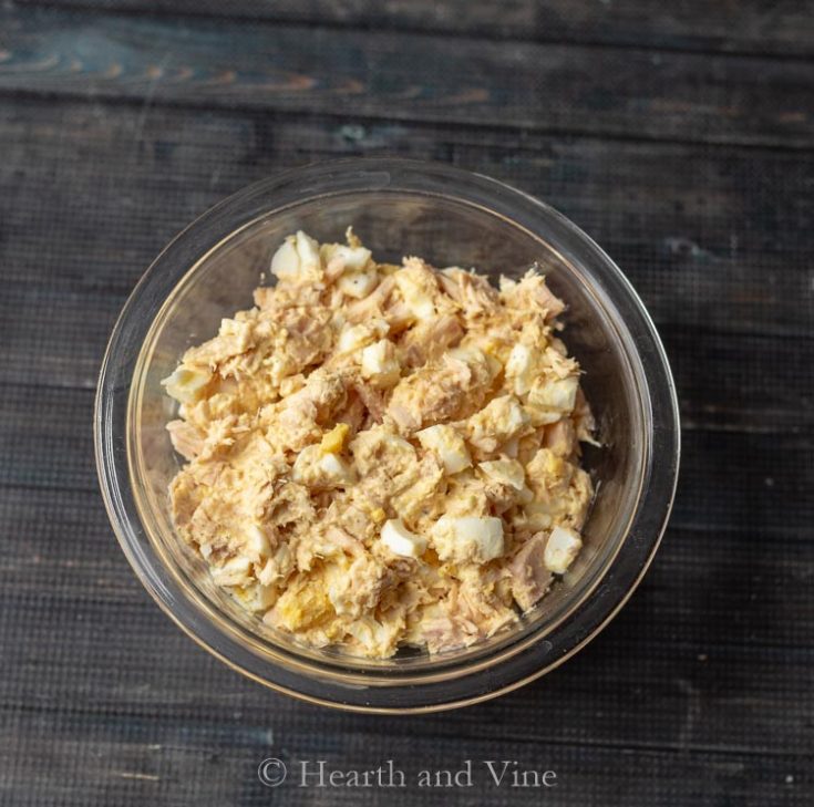 Classic Tuna Salad with Egg Easy to Make with Basic Ingredients