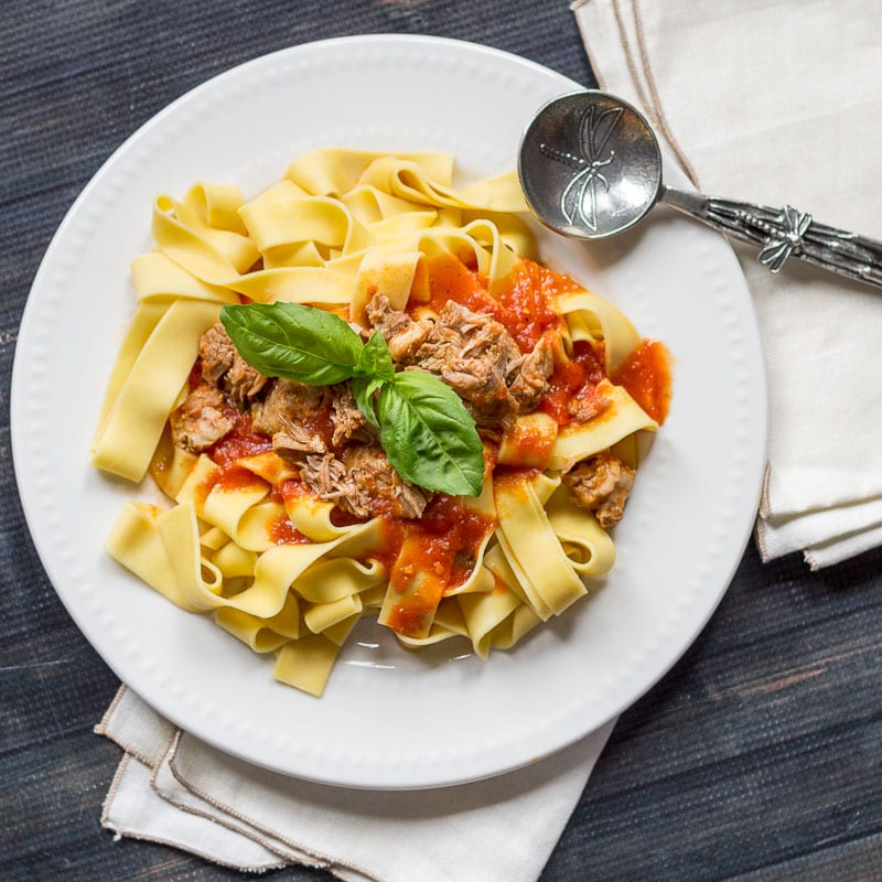 Pappardelle with Pork Ragu ~ Pork Ragu Recipe ~ gardenmatter.com