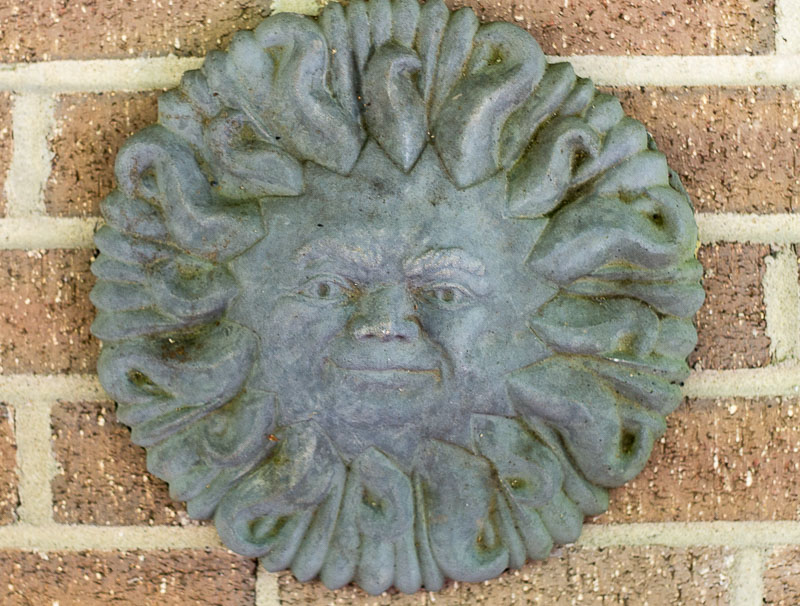 Sun Plaque ~ Lead Look ~ gardenmatter.com