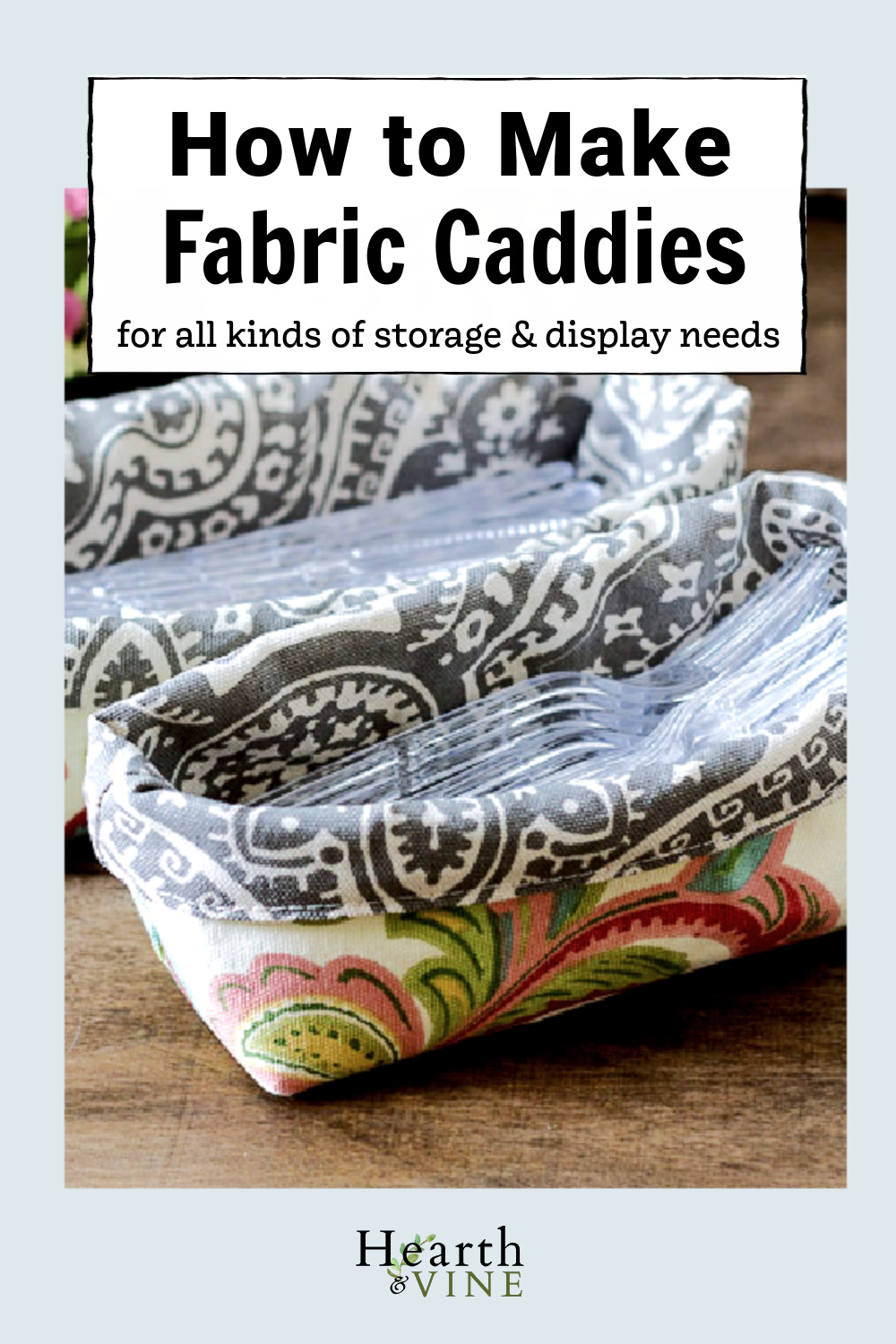 How to Make a Fabric Bin or Caddy Organizer Beginner Sewing Project