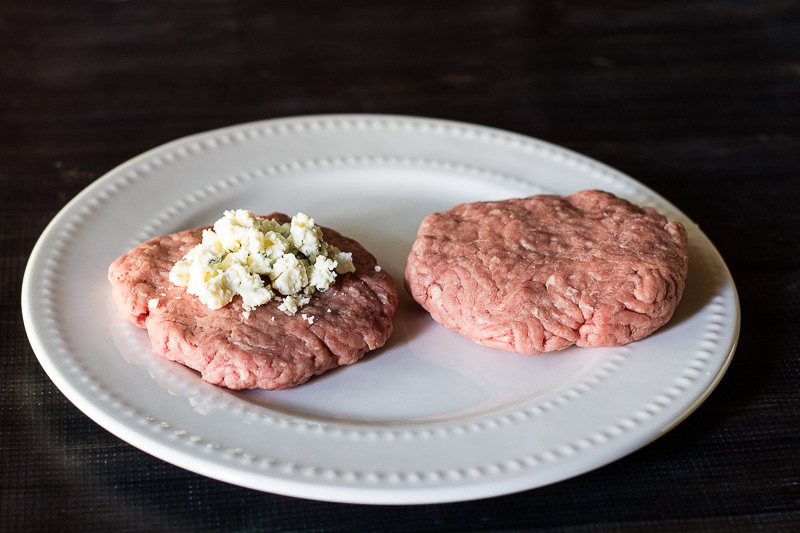 Blue Cheese on Burger 