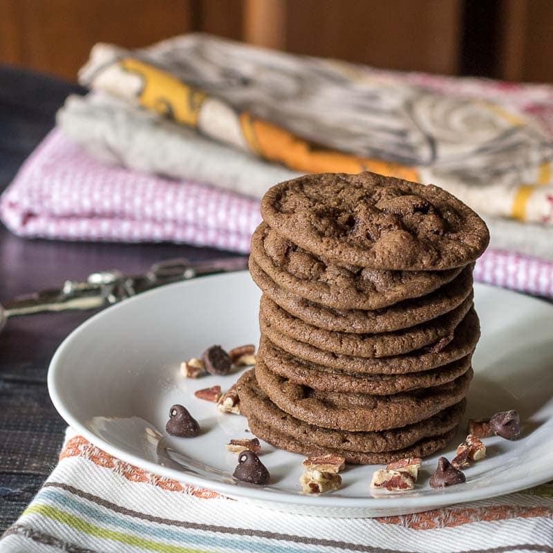 Double Chocolate Chip Cookie Stack