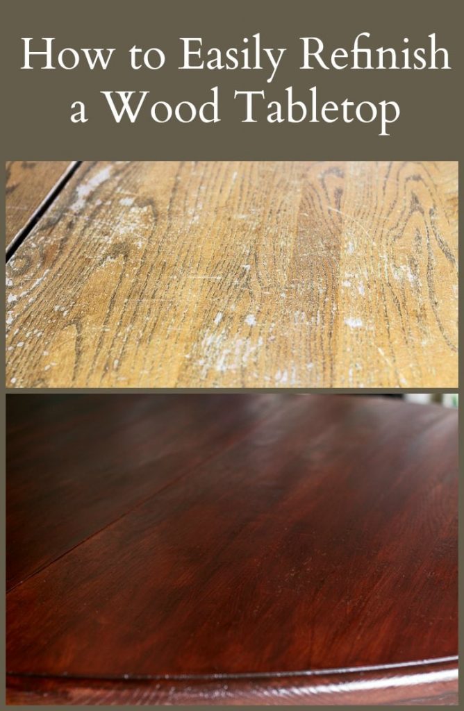 How to Easily Refinish a Wood Tabletop Hearth and Vine