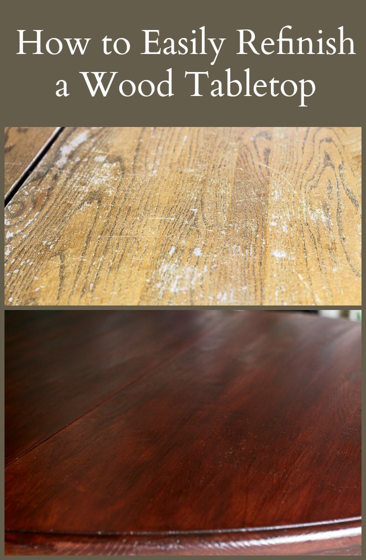 Learn how easy it is to refinish a wood tabletop with just a few materials, transforming it from drab to fab in no time.