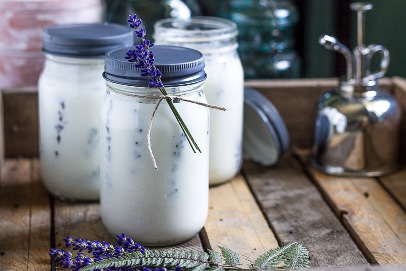 pressed flower mason jar candles