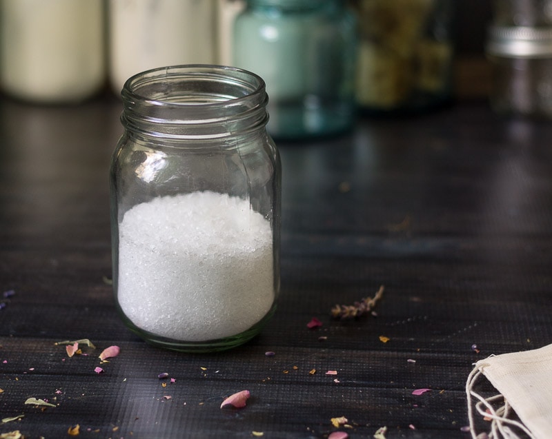 Epsom salts and essential oils are said to work wonders in the bath.