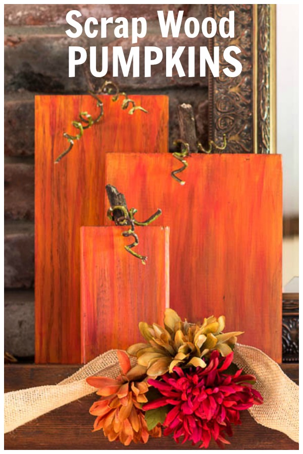 Rustic Wooden Pumpkins Using Scrap Wood