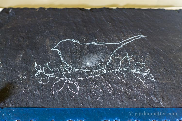 chalk-traced-bird-image