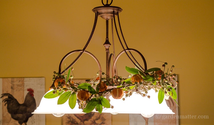 citrus-ornaments-on-garland-with-lights-on