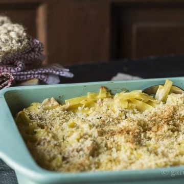 Learn how to make a delicious tuna noodle casserole from scratch.