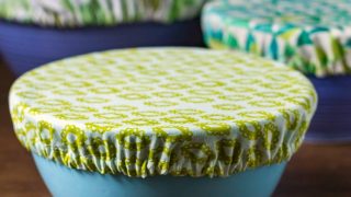 Fabric bowl covers in 3 prints