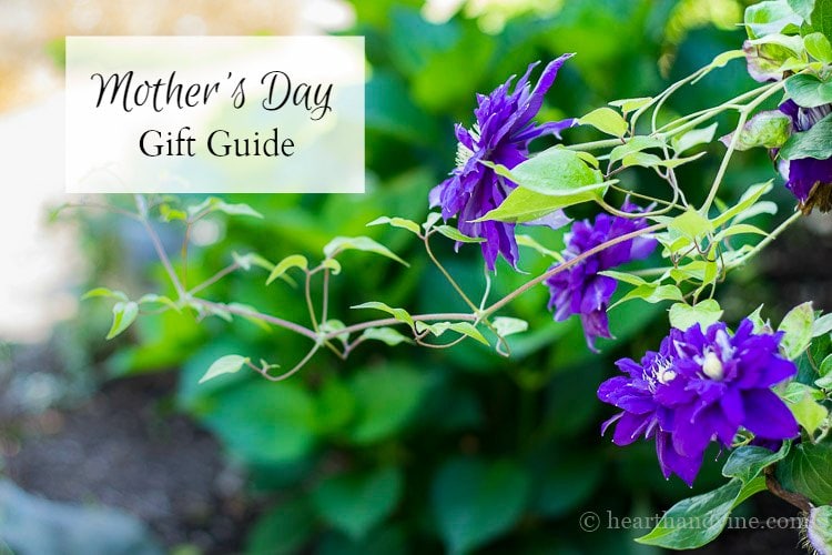 A list of 10 Mother's day gift guide.