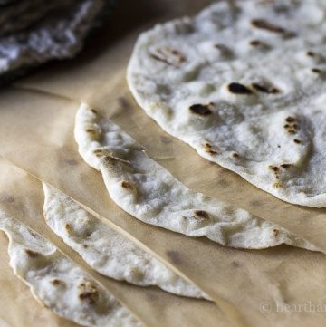 Make flour tortillas from scratch.