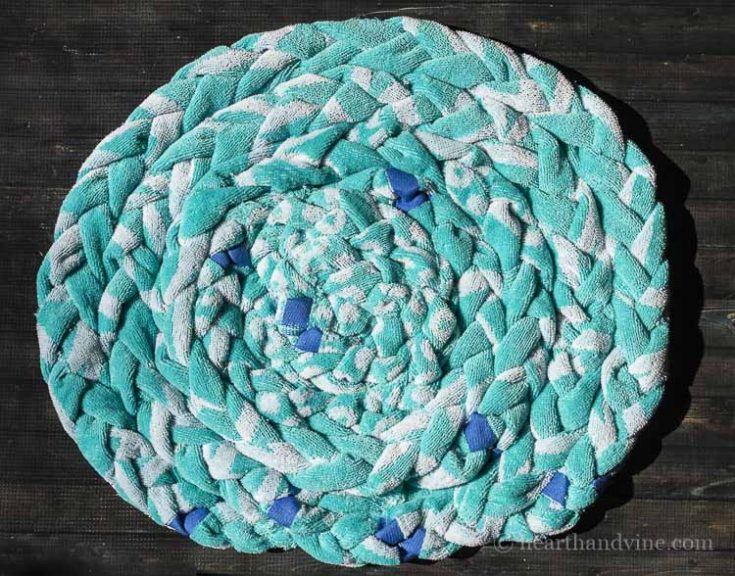 How to Make a Braided Beach Towel Rug Hearth and Vine