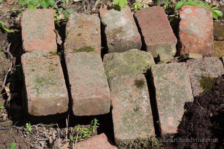 Pile of old bricks.