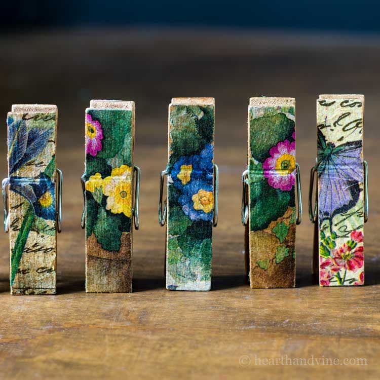 Clothespin craft - Spring Home Decor