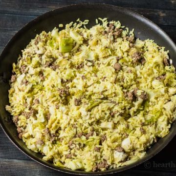 Lebanese stuffed cabbage casserole recipe.