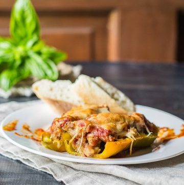 Italian stuffed peppers make a great meal or a delicious party appetizer. This recipe works with many different types of peppers for a dish you will love.