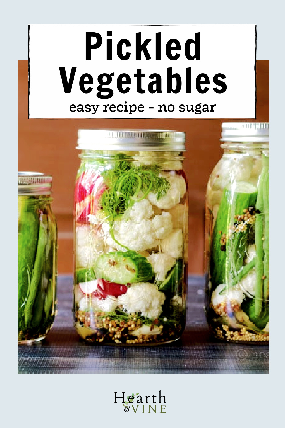 Pickled Vegetables with No Sugar Added for An Easy and Healthy Snack