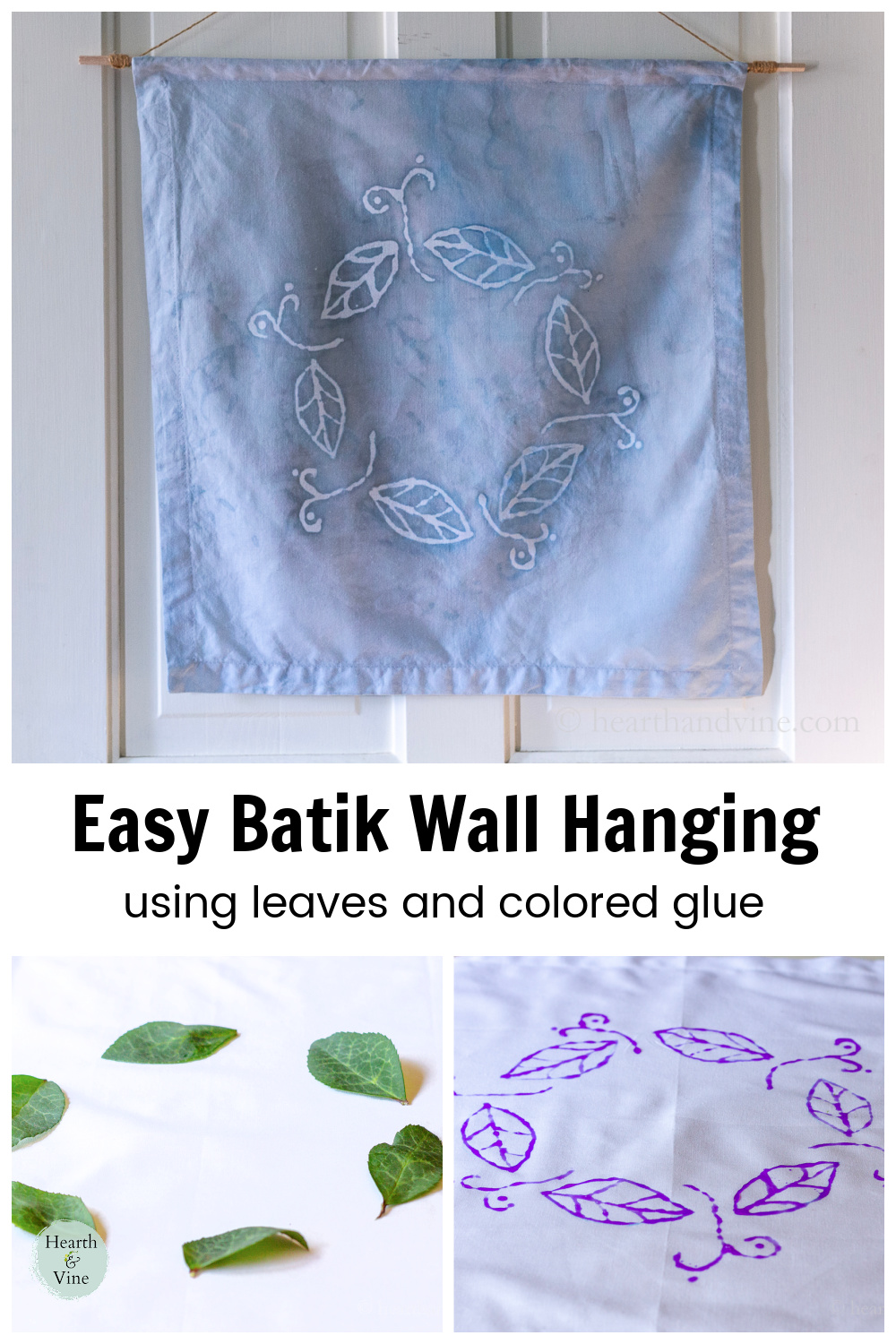 Batik Fabric Art Wall Hanging the Easy Way Hearth and Vine
